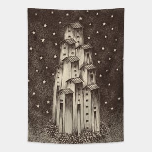 Dark Night Sky Full Of Stars Tapestry