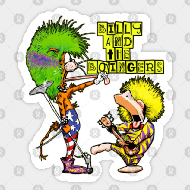 Billy And The Boingers Bill The Cat Sticker Teepublic