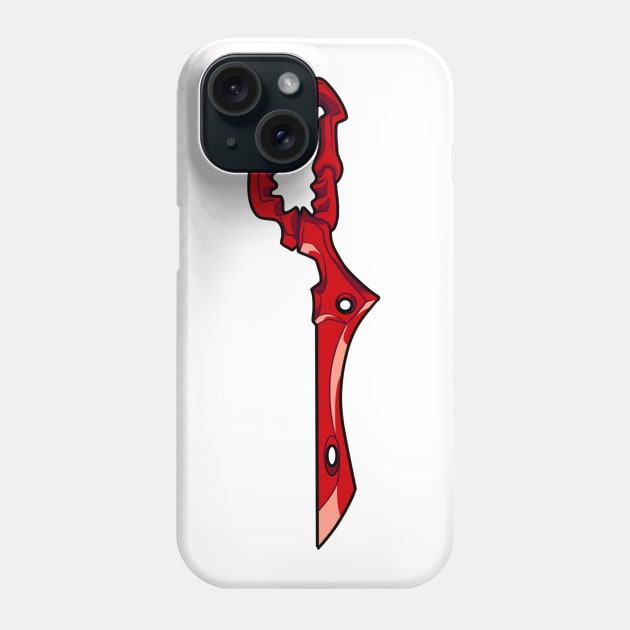 Scissor Blade (red) Phone Case by Whinecraft