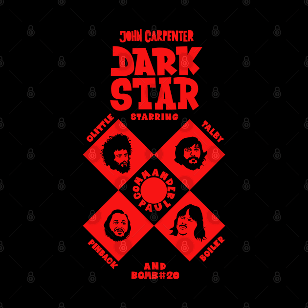 Dark Star Retro Tribute T-Shirt: Journey to the Depths of Cult Cinema by Boogosh