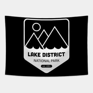 Lake District National Park Logo Badge Design Tapestry