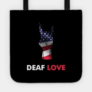 Deaf Love Sign Assign By American Sign Language Tote