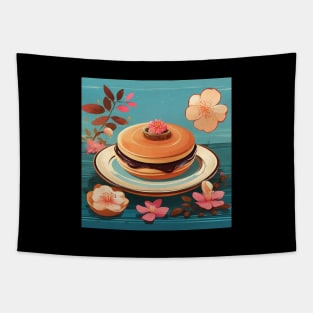 Dorayaki Kawaii Yummy Vintage Since Established Tapestry