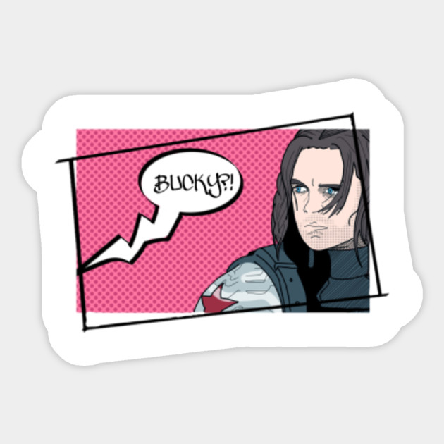 Bucky Popart Bucky Barnes Sticker Teepublic