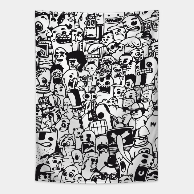 Big doodle Tapestry by manuvila