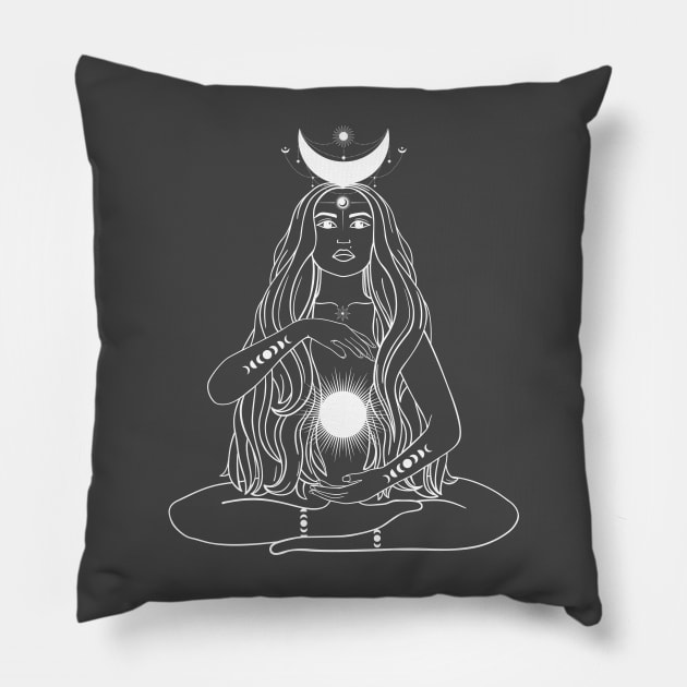 Moon Goddess Pillow by Gifts of Recovery