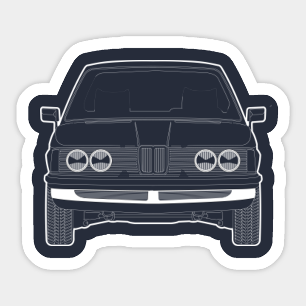 BMW E21 line art - Bmw E21 - Sticker