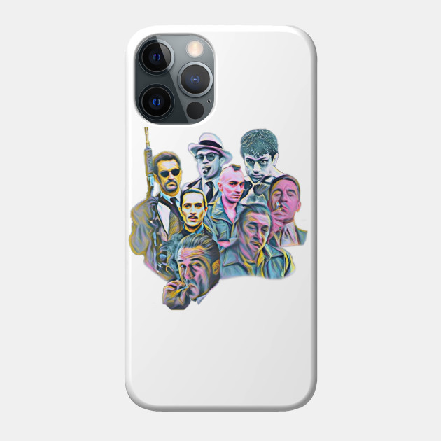 Robert De Niro painting goodfellas irishman casino godfather heat taxi raging bull untouchable - Goodfellas - Phone Case