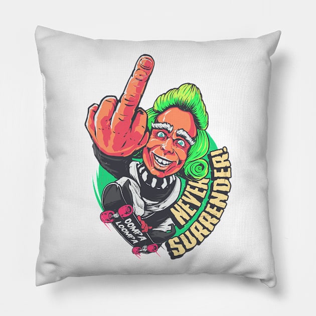 Never Surrender! Pillow by MeFO
