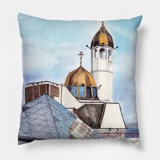 Odessa. St. Nicholas Seaside Church. Ukraine. Pillow