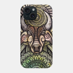 Trippy Mandala Ox Phone Case