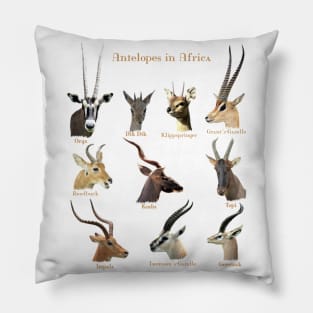 Antelopes in Africa Pillow