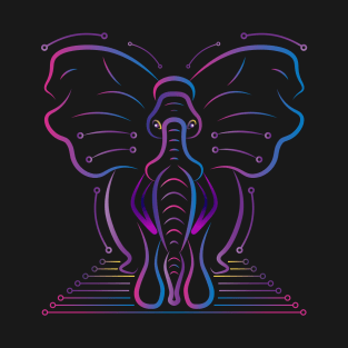 Elephant Cyberpunk T-Shirt