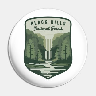 Black Hills National Forest Waterfall Emblem Pin