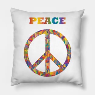 Peace symbol colors Pillow