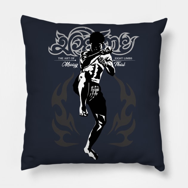 Muay Thai Chiya Pillow by KewaleeTee