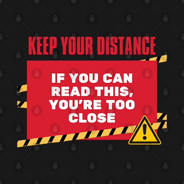 Funny Human Warning Label | Keep Your Distance | Humorous Sayings | Social Warnings by mschubbybunny