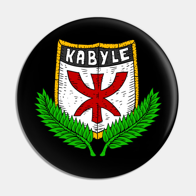 Kabyle Kabylie Derber Pride Shield And Flag Kabyle Pin Teepublic Fr
