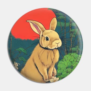 Vintage Spring Awakening New Zealand Rabbit Spring Season Wild Rabbits Activist Pin