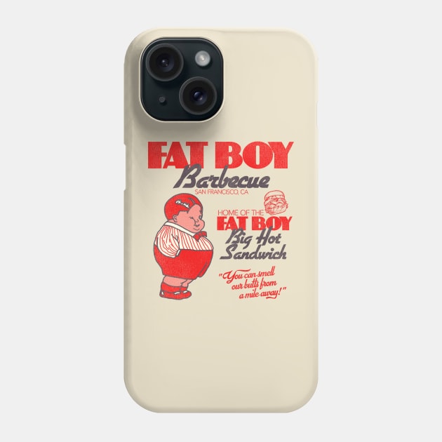 Fat Boy Barbecue Retro BBQ Restaurant San Francisco Phone Case by darklordpug