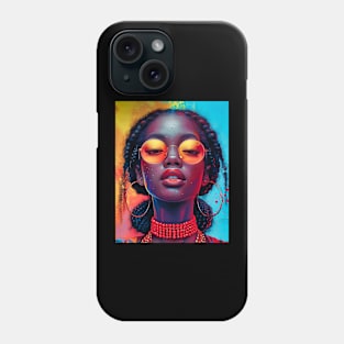 Essence of Elegance Artistic African American Woman Phone Case