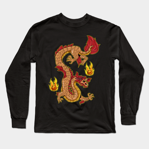Vintage Fire Chinese Dragon Gift Print Asian Culture Zip Print Chinese Dragon Long Sleeve T Shirt Teepublic Vintage Fire Chinese Dragon Gift Print Asian Culture Zip Print Chinese Dragon Long Sleeve T Shirt Teepublic