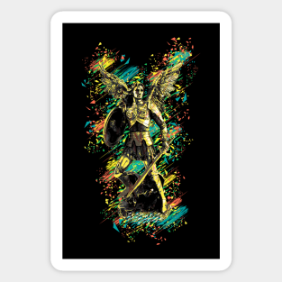 Archangel Saint Michael Stickers Teepublic