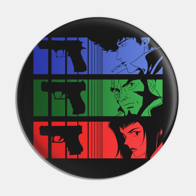 Space Cowboy Shooters Pin by CCDesign