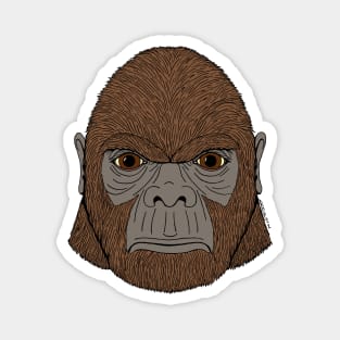 Bigfoot Portrait 1 (Ape-Like) Magnet