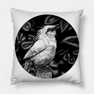 Bali starling illustration Pillow