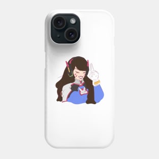 D.Va Spray (With White Backdrop) Phone Case