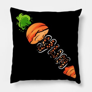 Carrots And Vegetables Are Yummi - Yum For Vegan Pillow