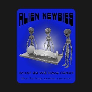 Alien Newbies - Blue and Black T-Shirt