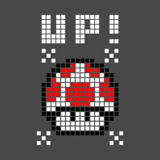 UP! Mushroom Pixel Art T-Shirt