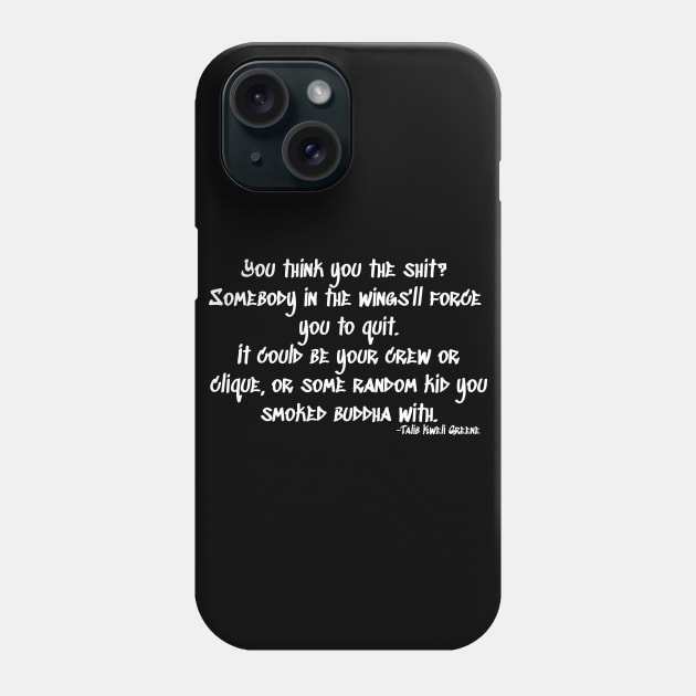 Black Star Quote Phone Case by km726