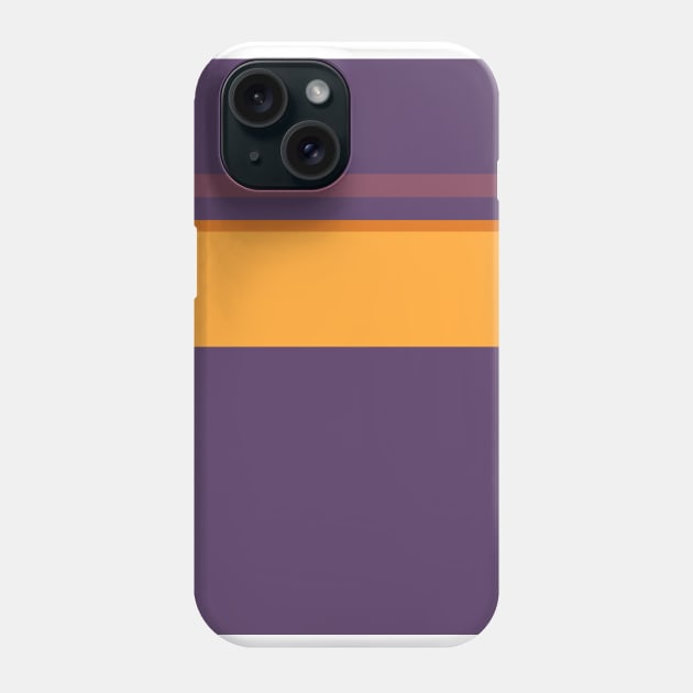 A well-made federation of Old Heliotrope, Dark Mauve, Dark Salmon, Brownish Orange and Mango stripes. Phone Case by Sociable Stripes