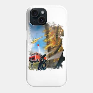 Fireman Wood Phone Case