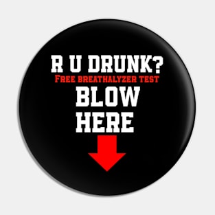 funny drinking joke with breathalyzer test Pin