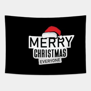 Merry Christmas Everyone with Santa Claus Tapestry