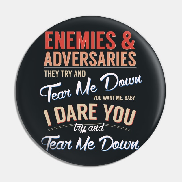 Tear Me Down Pin by byebyesally