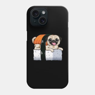 Pug-sushi Love: A Match Made in Deliciousness Phone Case