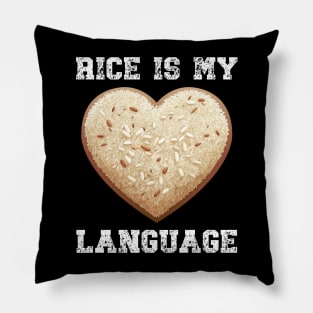 Rice is my Love Language Pillow