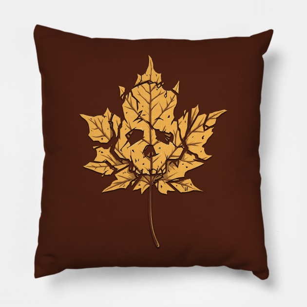 Dead Leaf Pillow by c0y0te7