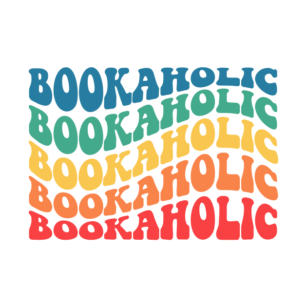 Bookaholic Groovy Wavy text by LemonBox