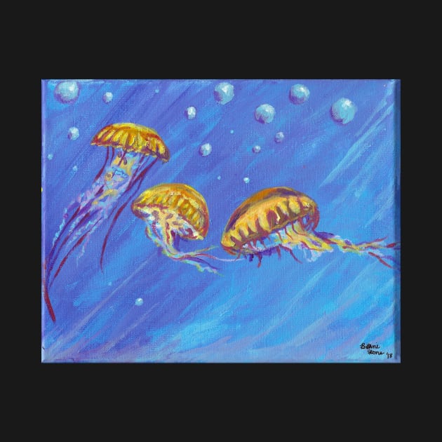 Jelly Fish Painting by BrittaniRose