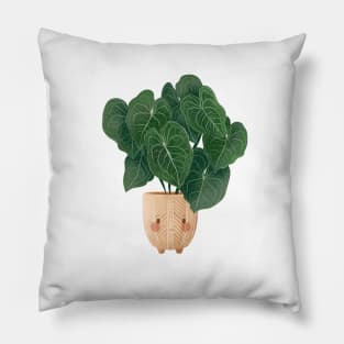 Cute Plant Illustration,  Anthurium Magnificum Pillow