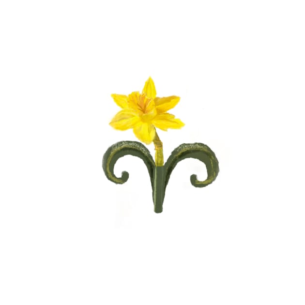 Aries’ Daffodil by Kate-Casanova