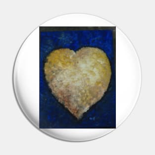 Ochre heart Pin