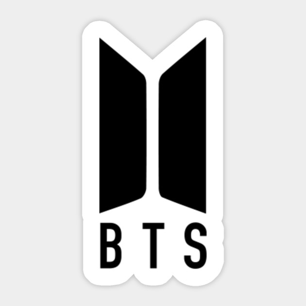 BTS logo - Bts - Pegatina | TeePublic MX
