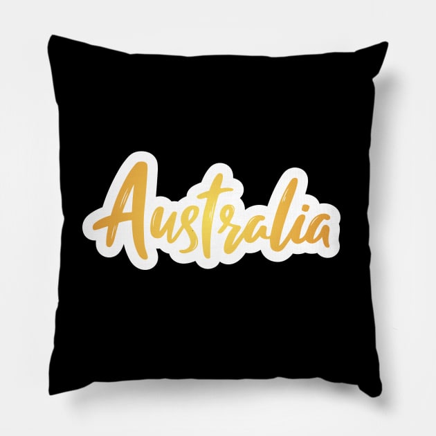 Australia Pillow by TambuStore